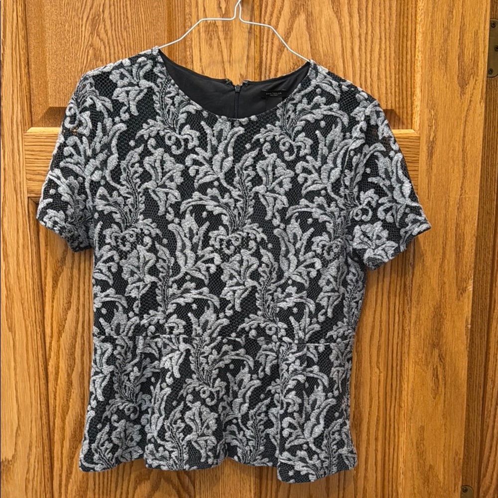 Elegant Black and Gray Women's Top